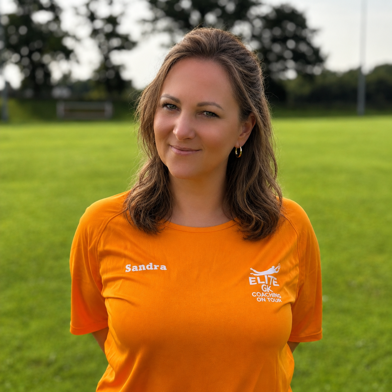 Sandra Lochmann auf dem Fußballplatz